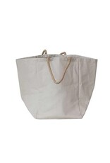 Daily Routines Small Cotton Canvas Storage Bag w/Raffia Handles, EACH