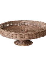 Clementine Hand Woven Rattan Pedestal