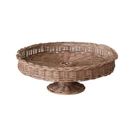 Clementine Hand Woven Rattan Pedestal