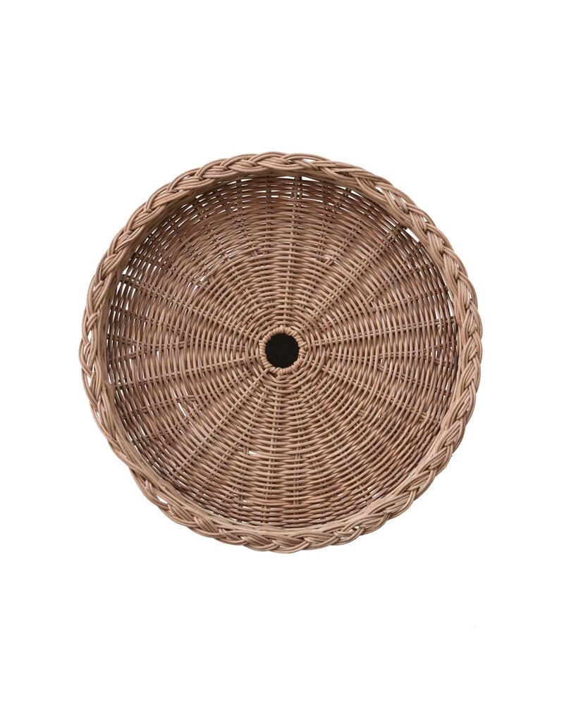 Clementine Hand Woven Rattan Pedestal