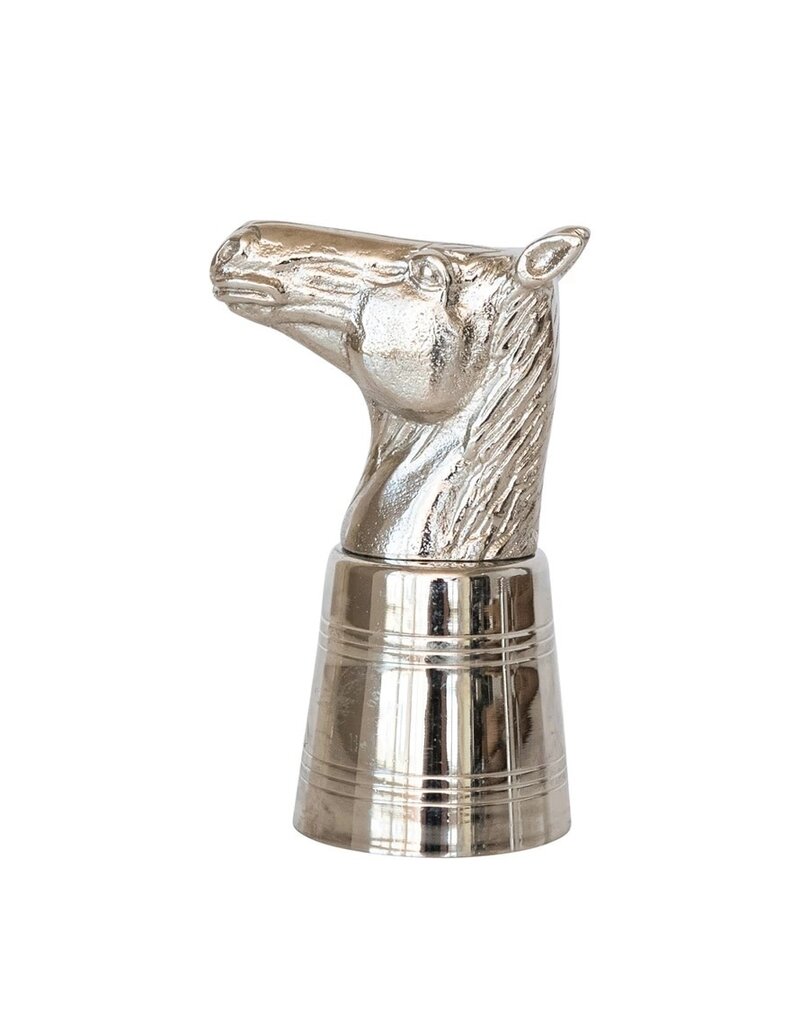 Cheers 2 oz. Cast Aluminum & Stainless-Steel Horse Head Jigger
