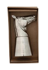 Cheers 2 oz. Cast Aluminum & Stainless-Steel Horse Head Jigger