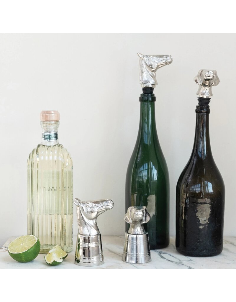 Cheers 2 oz. Cast Aluminum & Stainless-Steel Horse Head Jigger