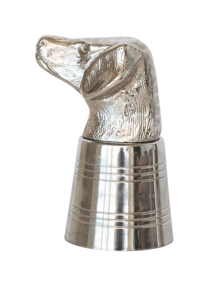 Cheers 2 oz. Cast Aluminum & Stainless-Steel Dog Head Jigger