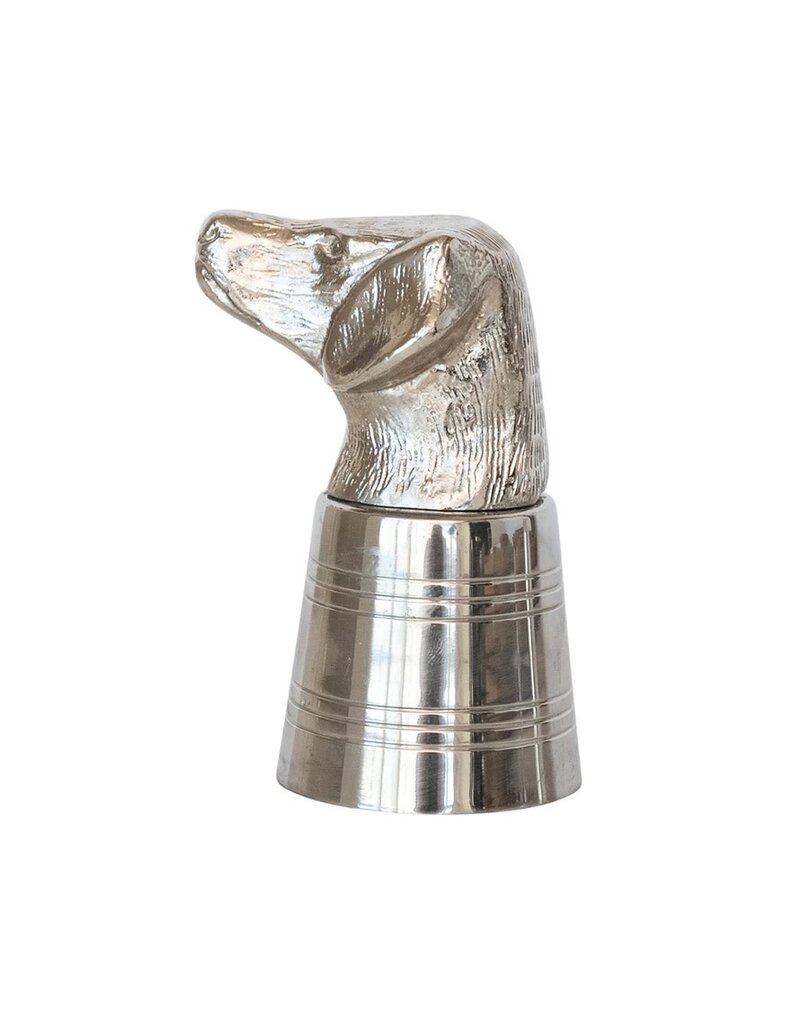 Cheers 2 oz. Cast Aluminum & Stainless-Steel Dog Head Jigger