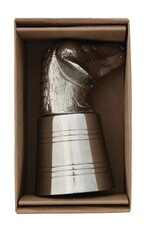 Cheers 2 oz. Cast Aluminum & Stainless-Steel Dog Head Jigger
