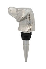 Cheers Cast Aluminum Dog Head Bottle Stopper
