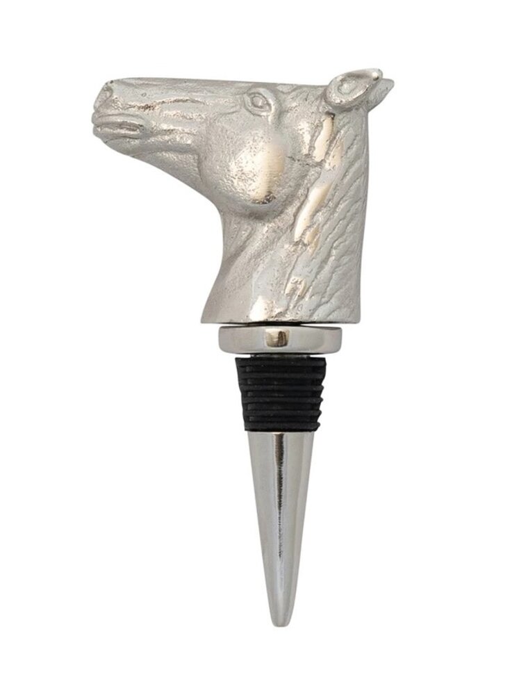 Cheers Cast Aluminum Horse Head Bottle Stopper