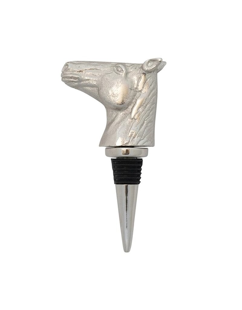 Cheers Cast Aluminum Horse Head Bottle Stopper