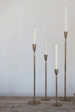 Clementine Set of 4 Hand-Forged Brass Finish Taper Holders