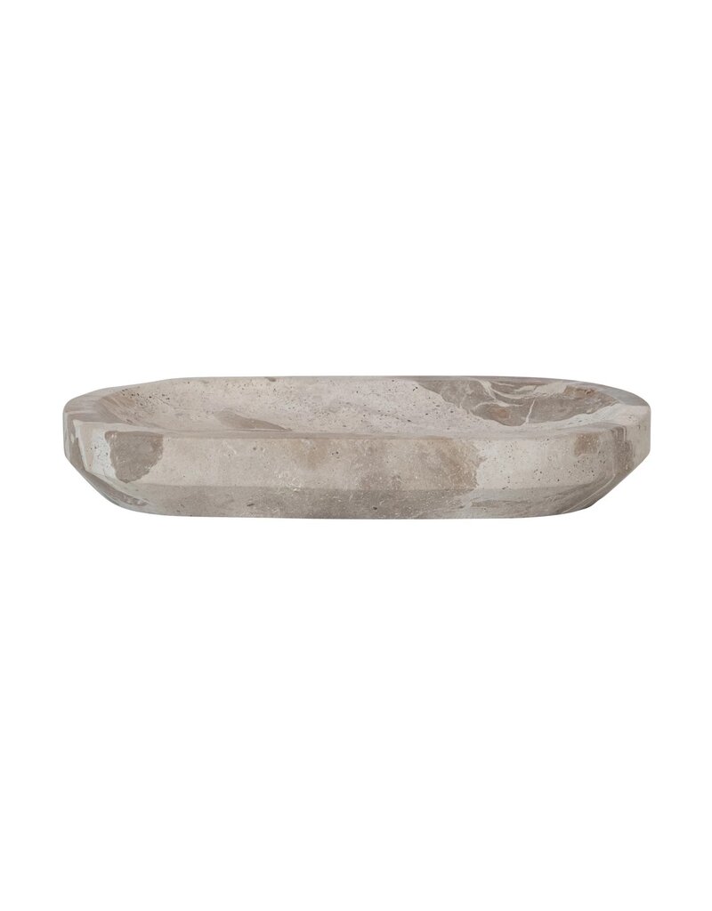 abode Oval Marble Dish - Buff