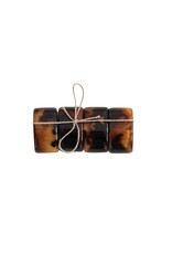 At The Table Set of 4 Tortoise Shell Napkin Rings