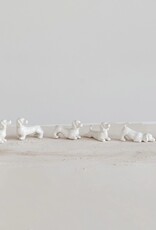 Bits & Bobs White Stoneware Dogs, 6 Styles, EACH