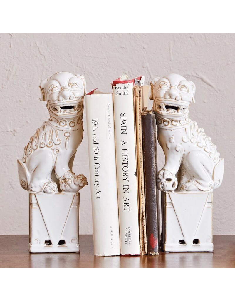 Dapper Home Set of 2 Vintage Reproduction Foo Dog Décor/Bookends