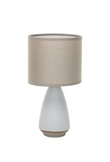 Sanctuary 10.75" Stoneware Lamp w/Linen Shade