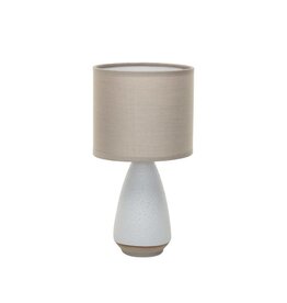 Sanctuary 10.75" Stoneware Lamp w/Linen Shade