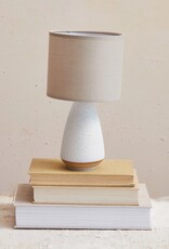 Sanctuary 10.75" Stoneware Lamp w/Linen Shade