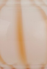 Bistro Yellow & White Stripe, Hand-Blown Art Glass Lamp
