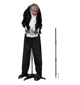 Pumpkin & Spice Animated Butler w/ Lights & Sound, Motion Activated
