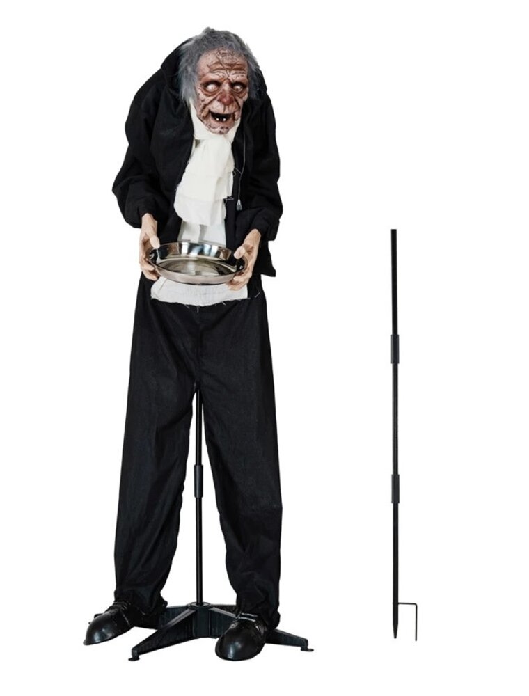 Pumpkin & Spice Animated Butler w/ Lights & Sound, Motion Activated