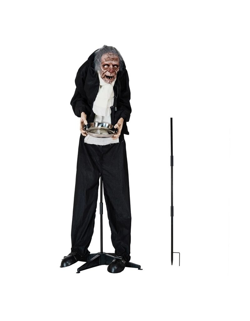 Pumpkin & Spice Animated Butler w/ Lights & Sound, Motion Activated