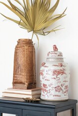 Dapper Home Hand-Painted Porcelain Vintage Reproduction Ginger Jar