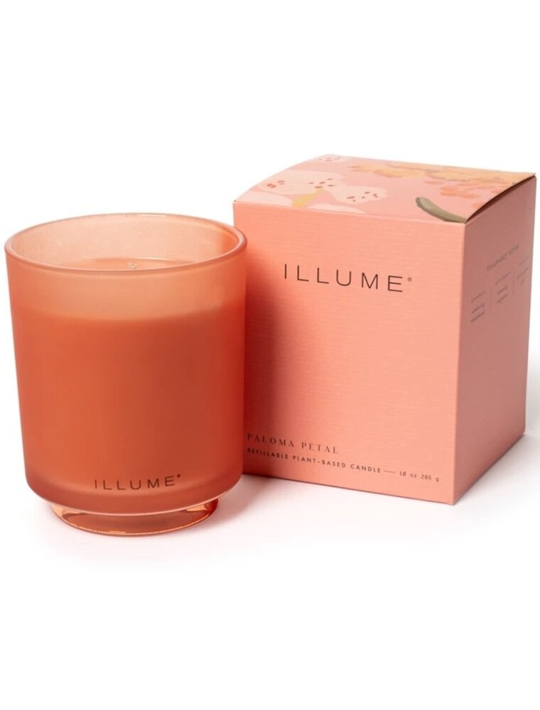 Beautifully Done Paloma Petal Boxed Glass Candle