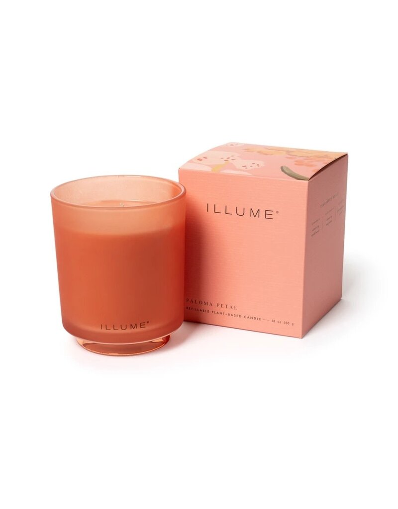 Beautifully Done Paloma Petal Boxed Glass Candle