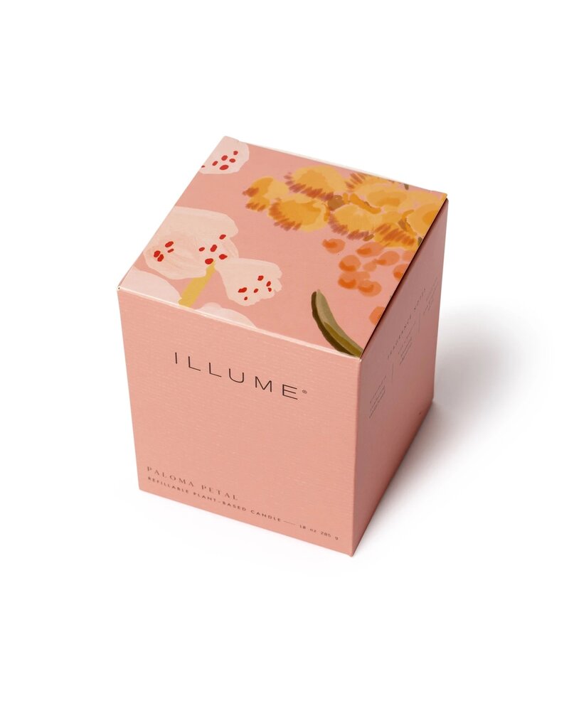 Beautifully Done Paloma Petal Boxed Glass Candle