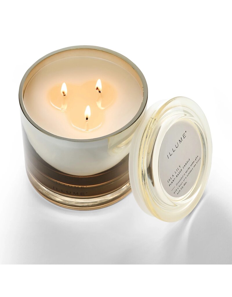 Beautifully Done Isla Lily Statement Glass Candle