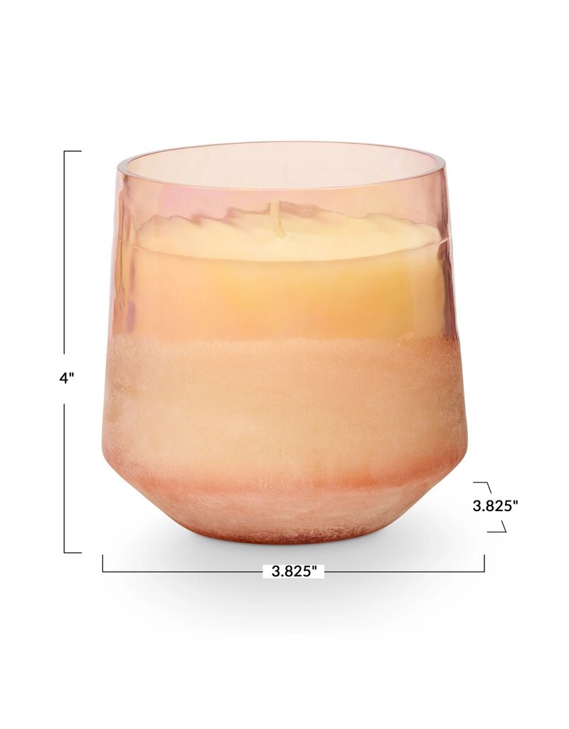 Beautifully Done Paloma Petal Baltic Glass Candle
