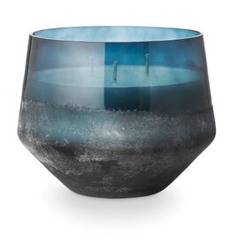 Beautifully Done Hidden Lake Large Baltic Glass Candle