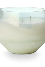 Beautifully Done Fresh Sea Salt Large Baltic Glass Candle