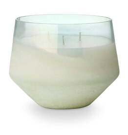 Beautifully Done Fresh Sea Salt Large Baltic Glass Candle