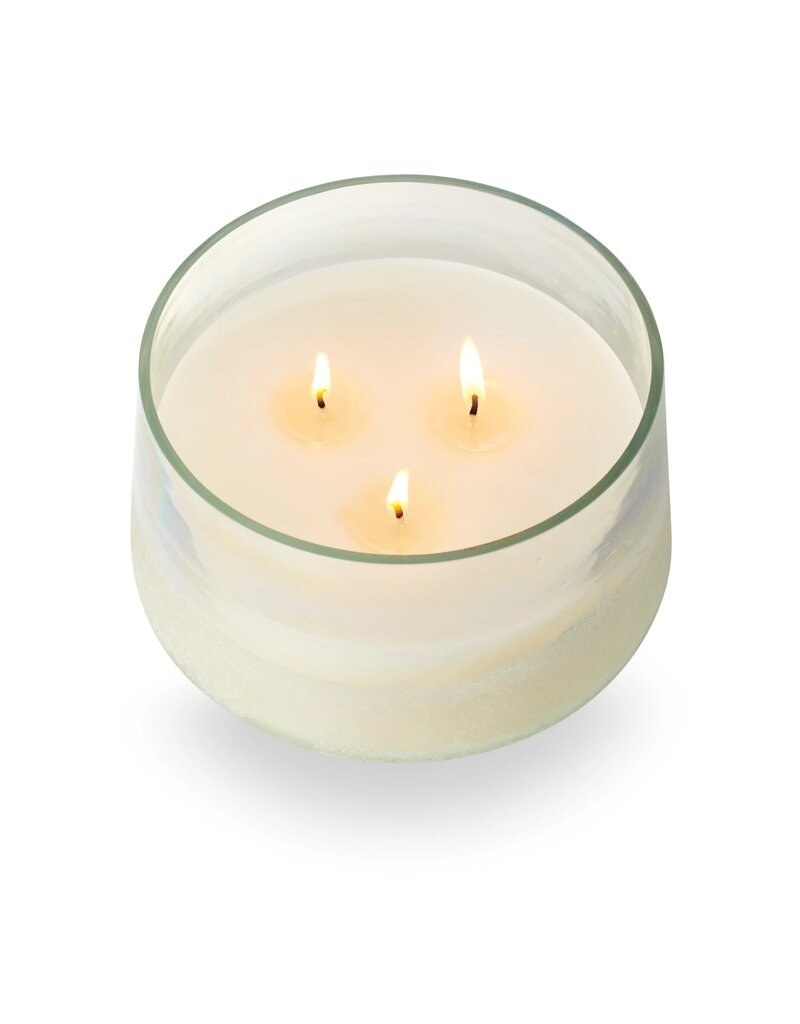 Beautifully Done Fresh Sea Salt Large Baltic Glass Candle