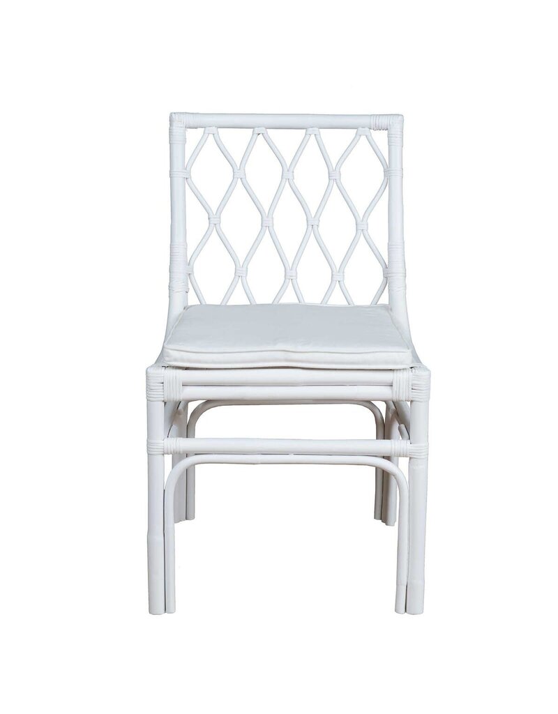 Brighton Brighton Rattan Chair w/Loose Cushion, White