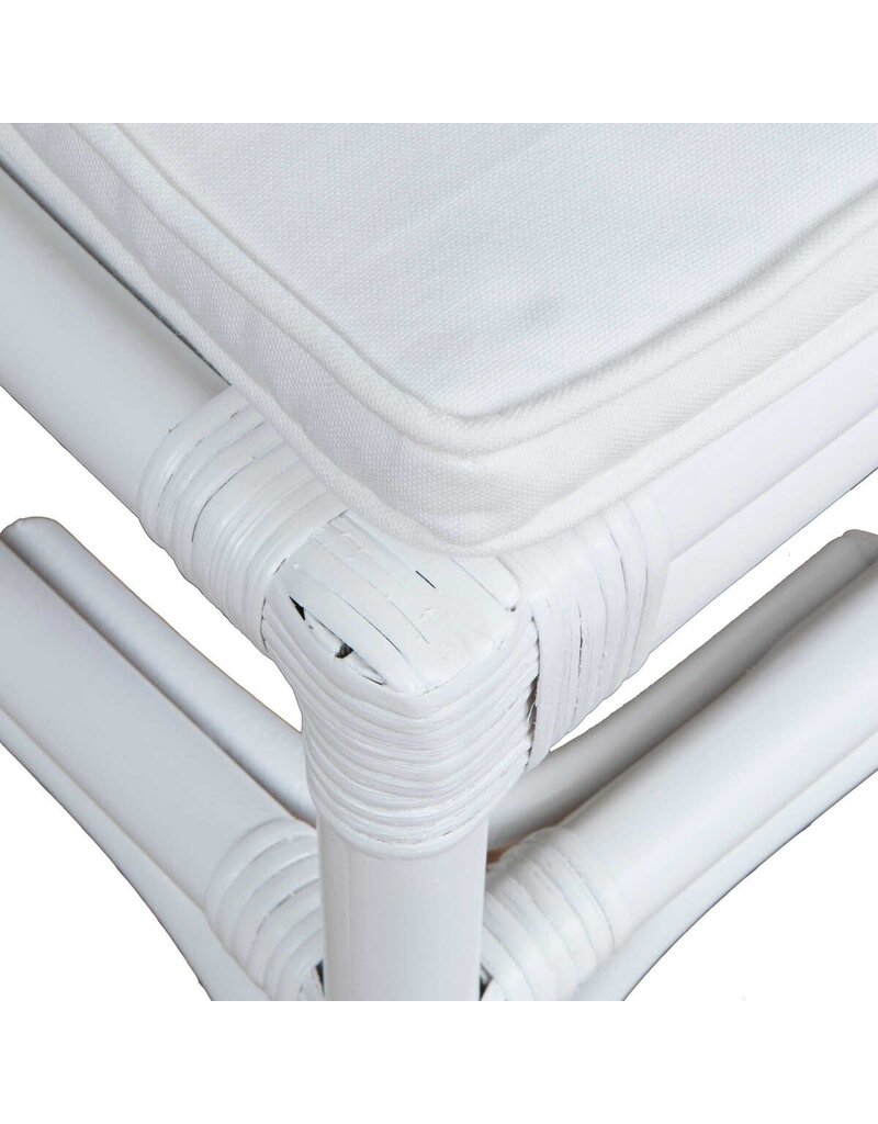 Brighton Brighton Rattan Chair w/Loose Cushion, White
