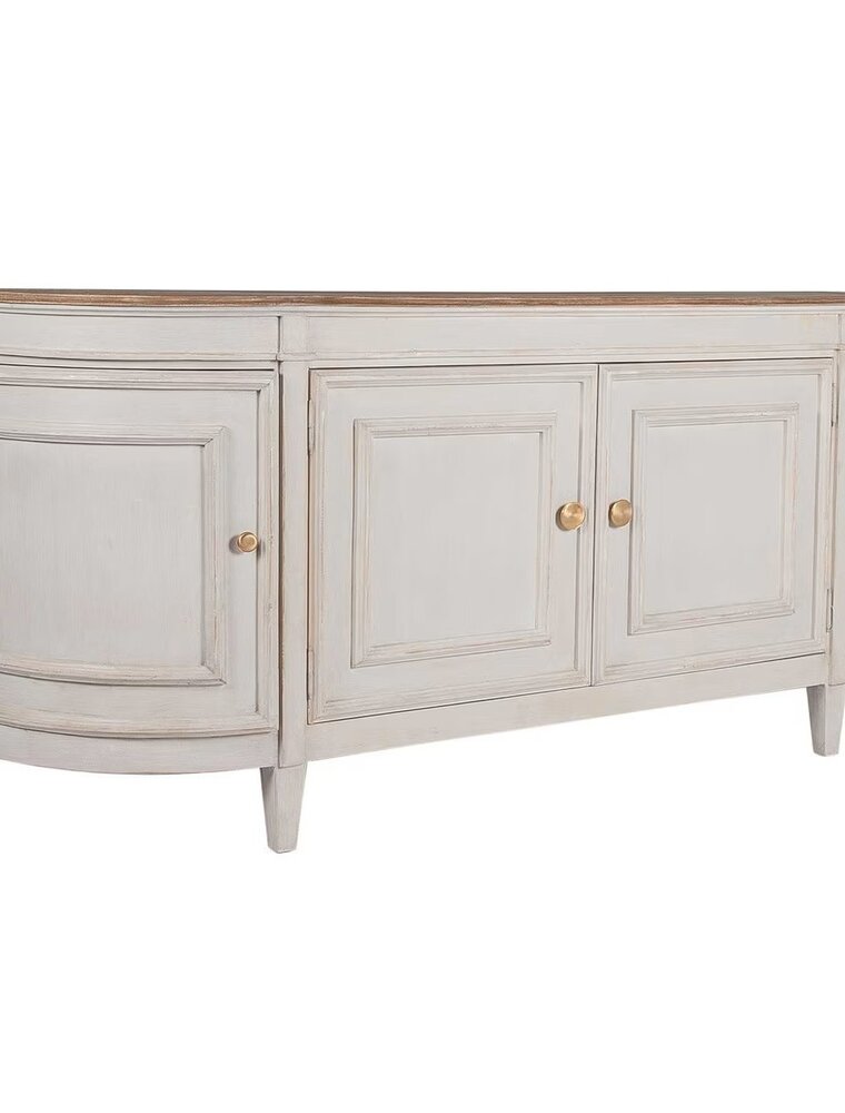 Claude Bow Claud Bow Front Sideboard, Light Grey