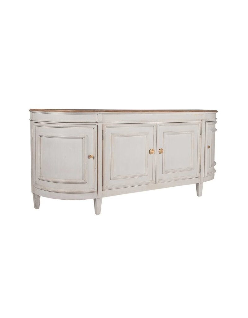 Claude Bow Claud Bow Front Sideboard, Light Grey
