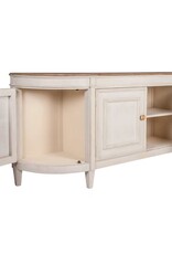 Claude Bow Claud Bow Front Sideboard, Light Grey