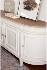 Claude Bow Claud Bow Front Sideboard, Light Grey