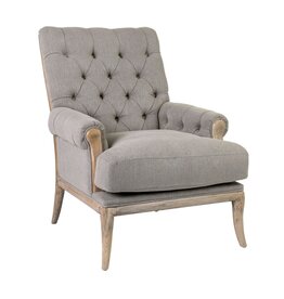 Branson Branson Upholstered Arm Chair, Grey