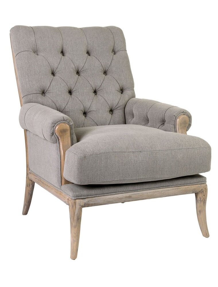Branson Branson Upholstered Arm Chair, Grey