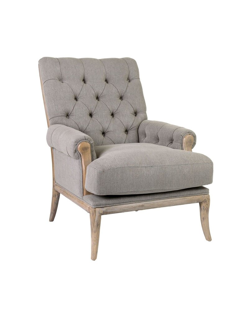 Branson Branson Upholstered Arm Chair, Grey