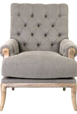 Branson Branson Upholstered Arm Chair, Grey