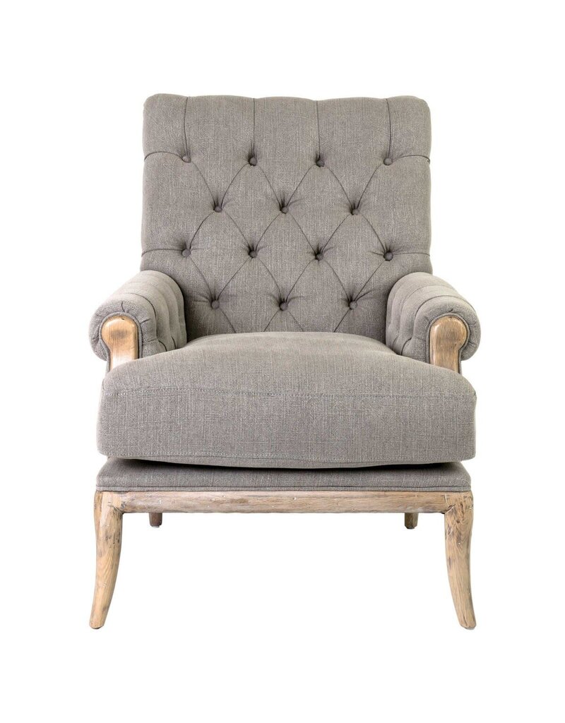 Branson Branson Upholstered Arm Chair, Grey