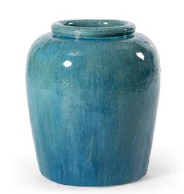 Thea Ocean Blue Thea Stoneware Vase