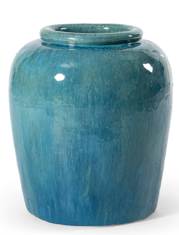 Thea Ocean Blue Thea Stoneware Vase