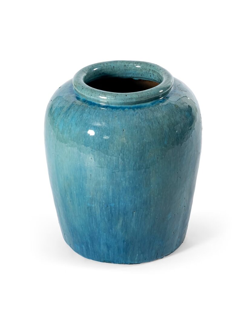 Thea Ocean Blue Thea Stoneware Vase