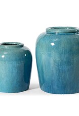 Thea Ocean Blue Thea Stoneware Vase
